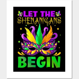 Let The Shenanigans Begin Mardi Gras Kids Men Women Posters and Art